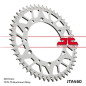 Kit de cadena JT 520HDS 13/51 Super-Reforzado - corona ultraligero autolimpiable para KAWASAKI KX 250 de 2006 a 2008