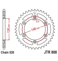 JT DRIVE CHAIN Kettensatz für SUZUKI RMX 250 1989-1999