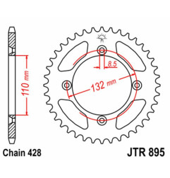 JT DRIVE CHAIN chain and sprocket kit for KTM SX 85 2004-2017
