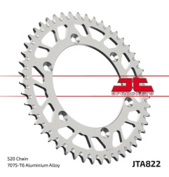Kit chaîne JT 520X1R 13/48 renforcée - couronne ultra-light anti-boue pour GAS GAS EC 125 de 2001 à 2002