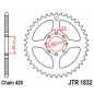 Kit de cadena JT 420HDR 11/52-128 - corona standard para YAMAHA DT 50 de 1999 a 2002