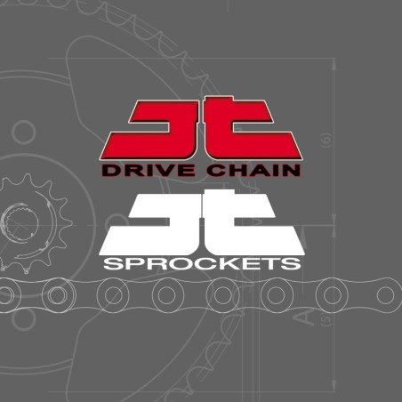 Kit de cadena JT 420HDR 13/46-120 - corona standard para SUZUKI TS 50 ERK, TS 50 ERKD de 1979 a 1981