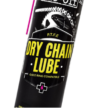 Grasa de cadena (para seco) con PTFE (teflon) MUC-OFF Motorcycle Dry Chain Lube Spray 400ml