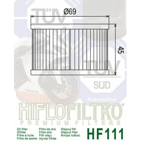 HIFLOFILTRO Oil Filter for HONDA CX 500, TRX 400 FA FOURTRAX RANCHER AUTO 4WD, TRX 500 FA FOURTRAX FOREMAN RUBICON 4WD 1978-2014