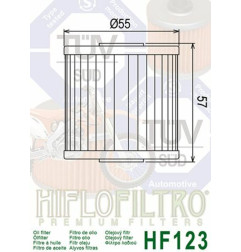 HIFLOFILTRO oil filter for KAWASAKI KLF 220 BAYOU 2WD, KLF 300 BAYOU 2WD, KLF 300 BAYOU 4WD, KLR 650, KLX 650 1987-2022