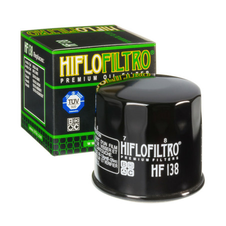 HIFLOFILTRO Ölfilter schwarz glänzend für SUZUKI DL 650 V-STROM ABS, ARCTIC CAT 500 4WD AUTO TRANS. und KYMCO MAXXER 450