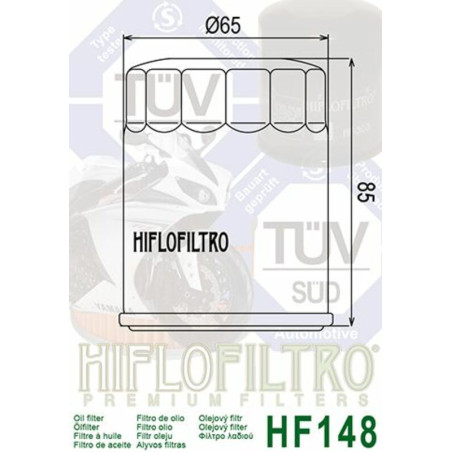 Filtre à huile HIFLOFILTRO pour TGB BLADE 425 SE 4X4, BLADE 525 SE, BLADE 525 SE 4X4, BLADE 525 SL, TARGET 525 de 2006 à 2017