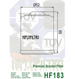 Filtro de aceite HIFLOFILTRO para APRILIA HABANA 125, GILERA OREGON 250 QUAD y RIEJU MARATHON 125 de 2003 a 2020