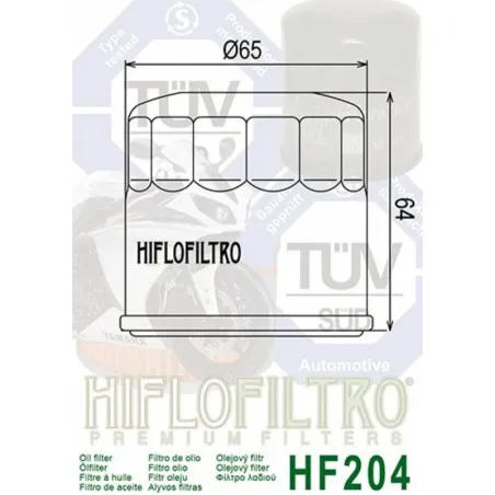 HIFLOFILTRO Oil Filter for KAWASAKI KVF 750 BRUTE FORCE I EPS 4WD and HONDA CMX 500 A REBEL ABS 2002-2026