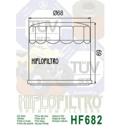 HIFLOFILTRO Ölfilter für CF MOTO CF 500, CF 500 RANCHER, GT 650, MT 650, NK 650 und BENELLI TRK 702, TRK 702 X 2009-2026