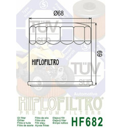 HIFLOFILTRO Ölfilter für CF MOTO CF 500, CF 500 RANCHER, GT 650, MT 650, NK 650 und BENELLI TRK 702, TRK 702 X 2009-2026