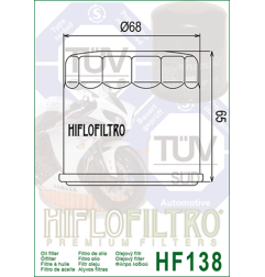 Filtro de aceite HIFLOFILTRO para SUZUKI DL 650 V-STROM ABS, ARCTIC CAT 500 4WD AUTO TRANS. y KYMCO MAXXER 450 de 1998 a 2026