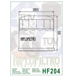 HIFLOFILTRO oil filter for KAWASAKI KVF 750 BRUTE FORCE I EPS 4WD and HONDA CMX 500 A REBEL ABS 2002-2026
