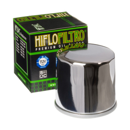 HIFLOFILTRO Oil Filter Chrome for KAWASAKI KVF 750 BRUTE FORCE I EPS 4WD and HONDA CMX 500 A REBEL ABS 2002-2026