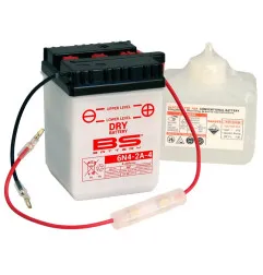 BS BATTERY battery for YAMAHA CHAPPY 50, SUZUKI TS 100, TS 185, APRILIA TUAREG 125 RALLY and HONDA XL 250 S 1973-1995