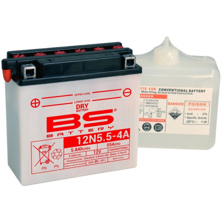 BS BATTERY battery for YAMAHA TDR 125, TZR 125, WR 125, WR 125 X, YZF 125 1989-2026
