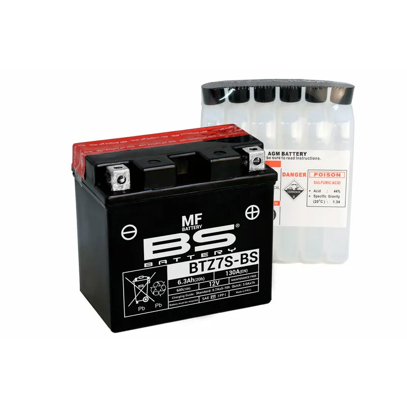 BS BATTERY Wartungsfreie Batterie mit Säurepack - BTZ7S-BS für HUSQVARNA, HUSABERG, HONDA und YAMAHA 1978-2020 BS BATTERY Wartungsfreie Batterie mit Säurepack - BTZ7S-BS für HUSQVARNA, HUSABERG, HONDA und YAMAHA 1978-2020