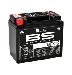 Batterie BS BATTERY SLA sans entretien activé usine - BTX12 pour SUZUKI, HONDA, POLARIS et KAWASAKI de 1985 à 2026