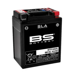 Batterie BS BATTERY SLA sans entretien activé usine - BTX14AHL / BB14L-A2/B2 pour APRILIA, KAWASAKI, GILERA et HONDA