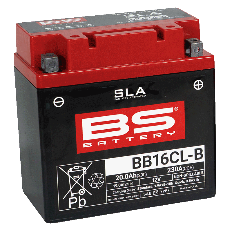 BS BATTERY SLA Wartungsfreie Batterie Werkseitig aktiviert - BB16CL-B für KAWASAKI KLF 300 BAYOU 2WD, KLF 400 BAYOU 4WD BS BATTERY SLA Wartungsfreie Batterie Werkseitig aktiviert - BB16CL-B für KAWASAKI KLF 300 BAYOU 2WD, KLF 400 BAYOU 4WD