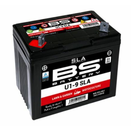 Batería BS BATTERY SLA sin mantenimiento activada en fábrica U1-9 para YAMAHA YXM 700 VIKING 4WD, YXM 700 VIKING CAMO 4WD