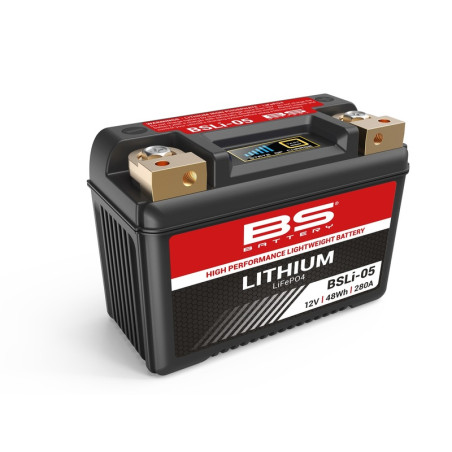 Batterie BS BATTERY Lithium-Ion - BSLI-05 pour APRILIA PEGASO 650, KAWASAKI KLR 650, GILERA NORDWEST 600 et HONDA CX 500