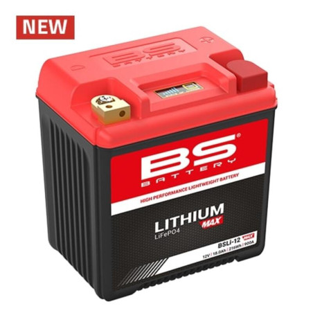 Batería de litio BS BATTERY - BSLi-12 Max para POLARIS RANGER 1000 DIESEL EPS, SPORTSMAN 700, SPORTSMAN 800 de 2001 a 2022