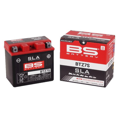 BS BATTERY SLA Wartungsfreie Batterie Werkseitig aktiviert - BTZ7S (FA) für HUSQVARNA, YAMAHA, GAS GAS und HUSABERG 1978-2026