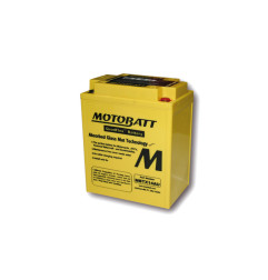 Batería MOTOBATT para POLARIS SPORTSMAN 500, KAWASAKI KLR 650, APRILIA PEGASO 600 y GILERA NORDWEST 600 de 1978 a 2019