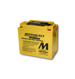 Batterie MOTOBATT pour YAMAHA YFM 600 GRIZZLY 4WD, YFM 660 GRIZZLY 4WD, HONDA TRX 650 FA FOURTRAX RINCON 4WD et KYMCO MXU 500