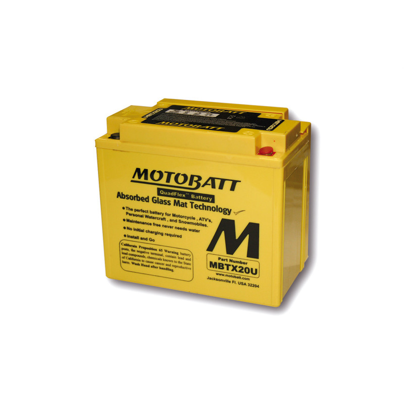 MOTOBATT-Batterie für YAMAHA YFM 600 GRIZZLY 4WD, YFM 660 GRIZZLY 4WD, HONDA TRX 650 FA FOURTRAX RINCON 4WD und KYMCO MXU 500 MOTOBATT-Batterie für YAMAHA YFM 600 GRIZZLY 4WD, YFM 660 GRIZZLY 4WD, HONDA TRX 650 FA FOURTRAX RINCON 4WD und KYMCO MXU 500