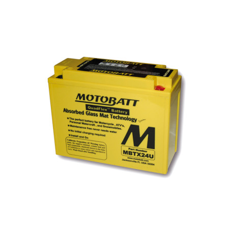 Batterie MOTOBATT pour SUZUKI LT 250 QUADRACER 2WD de 1985 à 1986