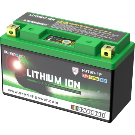 SKYRICH Lithium-Ionen-Batterie - LT9B für YAMAHA YFM 700 RAPTOR 2WD, SUZUKI DRZ 400, CAN-AM DS 450 und KAWASAKI KLX 400