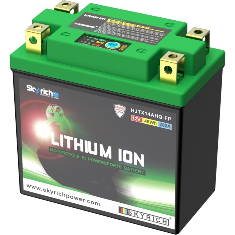SKYRICH Lithium-Ionen-Batterie - LTX14L für KAWASAKI, APRILIA, HONDA und GILERA 1978-2025