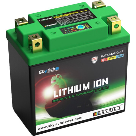 SKYRICH Lithium-Ionen-Batterie - LTX14L für KAWASAKI, APRILIA, HONDA und GILERA 1978-2025