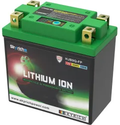 Batterie SKYRICH Lithium-Ion - LIB9 pour APRILIA ETX 125, GILERA SP 01 125, DAELIM VS 125 et SUZUKI LT-F 160 QUADRUNNER 2WD