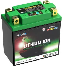 Batterie SKYRICH Lithium-Ion - LIB9 pour APRILIA ETX 125, GILERA SP 01 125, DAELIM VS 125 et SUZUKI LT-F 160 QUADRUNNER 2WD