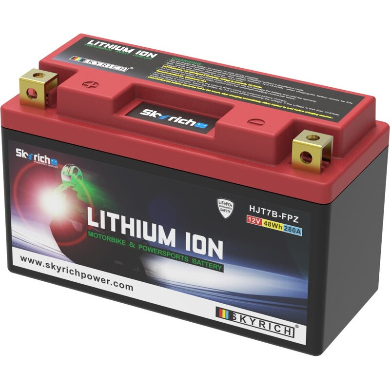 Batterie SKYRICH Lithium-Ion pour SUZUKI DRZ 400, CAN-AM DS 450, YAMAHA TTR 250 et RIEJU TANGO 125 de 1999 à 2020