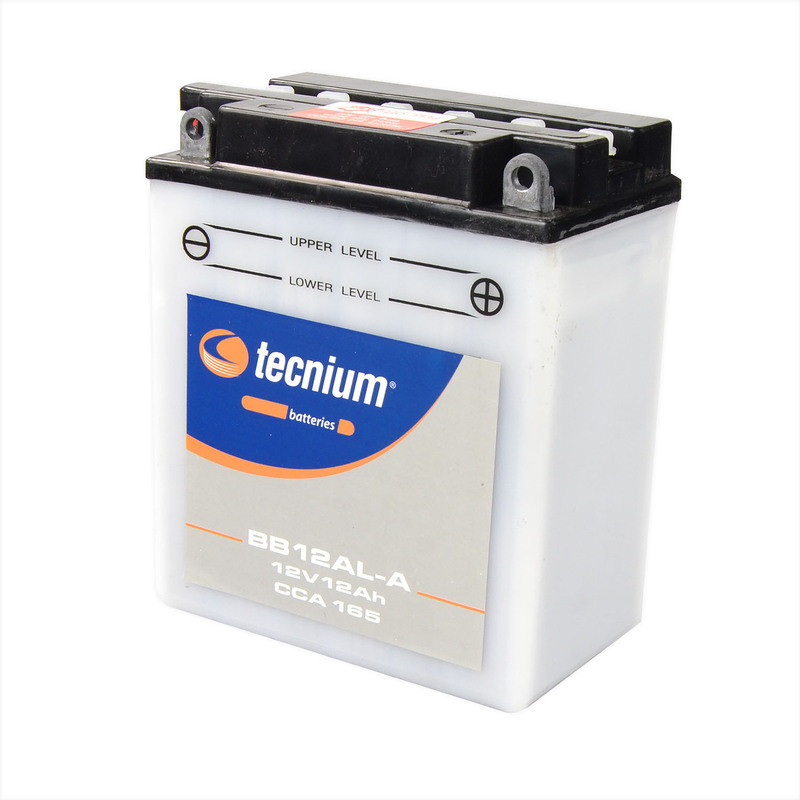 Batería TECNIUM BB12AL-A fresh pack para APRILIA PEGASO 650, PEGASO 650 IE y YAMAHA XT 600 Z TENERE de 1986 a 2005