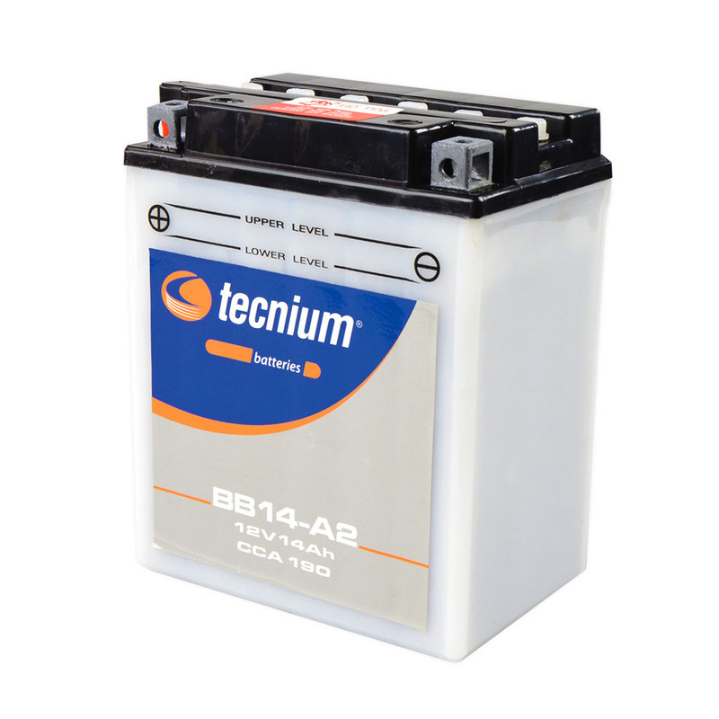Batería TECNIUM BB14-A2 fresh pack para POLARIS, YAMAHA, KAWASAKI y HONDA de 1983 a 2021