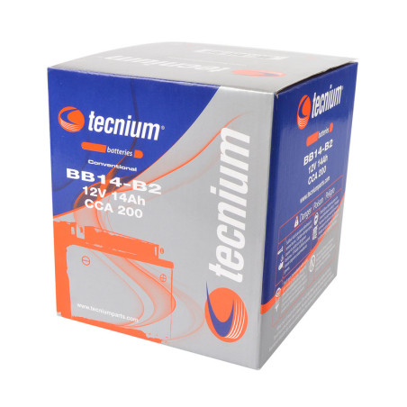 Batería TECNIUM BB14-B2 fresh pack para POLARIS HAWKEYE 300, RANGER 570 EPS, SPORTSMAN 300 y HONDA XRV 750 AFRICA TWIN