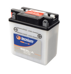 Batterie TECNIUM conventionnelle avec pack acide - BB3L-A pour HONDA CRM 75, MTX 125 RW, XL 600 et KAWASAKI KDX 125 SR, KDX 200