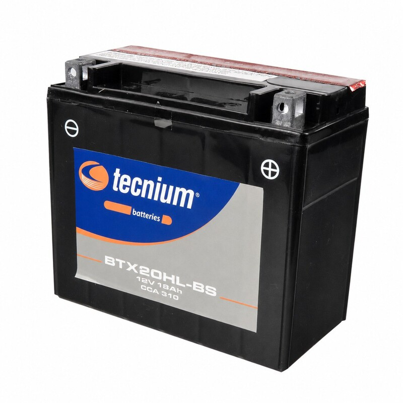 TECNIUM Battery Maintenance Free with Acid Pack - BTX20HL-BS for CAN-AM, YAMAHA, POLARIS and KYMCO 1992-2022