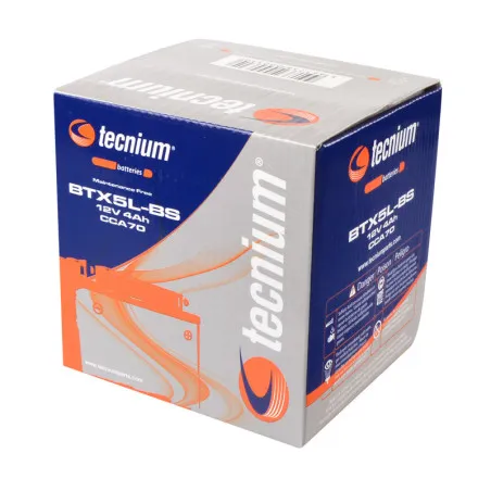 Batería TECNIUM BTX5L-BS para KTM EXC 250, BETA RR 125, POLARIS OUTLAW 50 y HONDA CRF 230 de 1973 a 2027