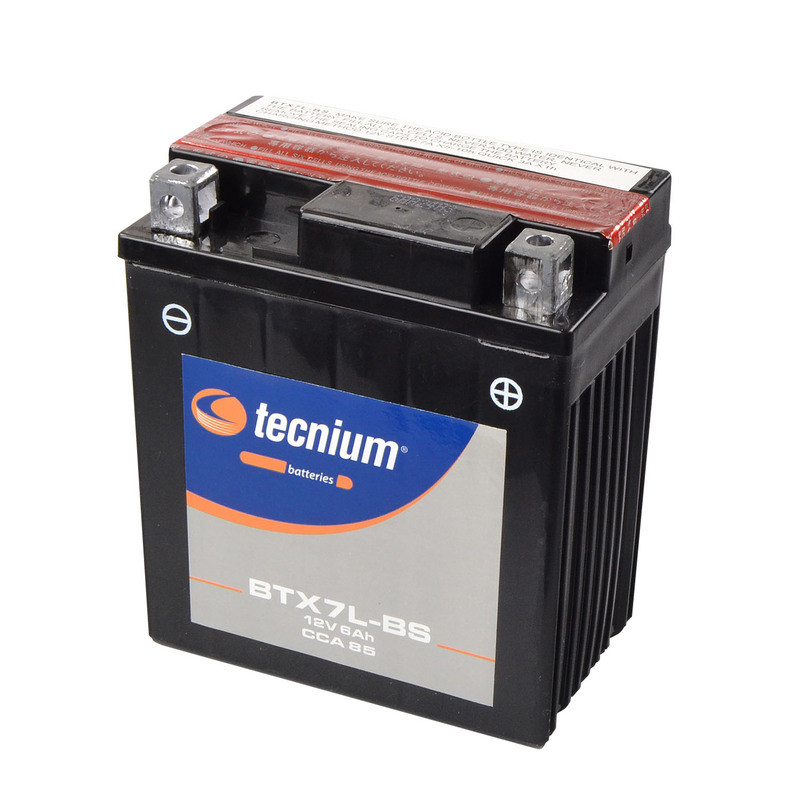 Batterie TECNIUM sans entretien avec pack acide - BTX7L-BS pour TM RACING, KAWASAKI, HONDA et SUZUKI de 1974 à 2025 Batterie TECNIUM sans entretien avec pack acide - BTX7L-BS pour TM RACING, KAWASAKI, HONDA et SUZUKI de 1974 à 2025