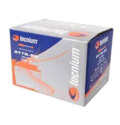 TECNIUM Battery Maintenance Free with Acid Pack - BT7B-BS for SUZUKI DRZ 400, CAN-AM DS 450, YAMAHA TTR 250 and RIEJU TANGO 125