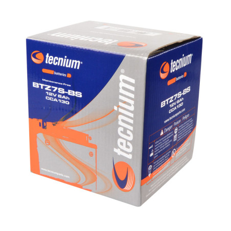 TECNIUM Battery Maintenance Free with Acid Pack - BTZ7S-BS for HUSQVARNA, HUSABERG, HONDA and YAMAHA 1978-2020
