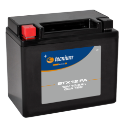 TECNIUM battery for SUZUKI DL 650 V-STROM ABS, HONDA TRX 250 TE FOURTRAX RECON ES 4WD, POLARIS PHOENIX 200 and KAWASAKI KLE 500