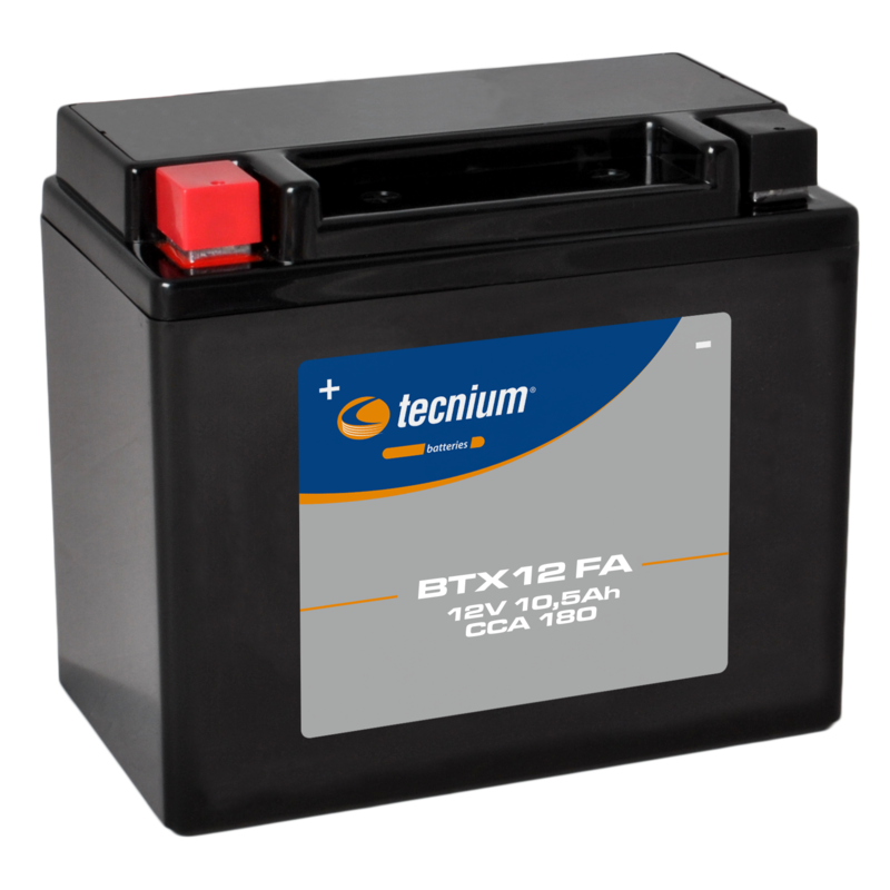 TECNIUM Factory-Activated Battery BTX12 (FA) for SUZUKI, HONDA, POLARIS and KAWASAKI 1985-2026