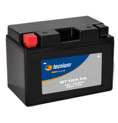 Batterie TECNIUM sans entretien activé usine - BT12A pour HUSQVARNA SVARTPILEN 401 et KTM ADVENTURE 890 de 2018 à 2026
